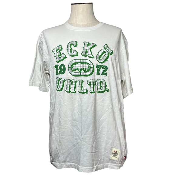 Ecko Unltd. Other - Ecko Unltd Shirt Mens XL White The Classic T-Shirt 1972 Graphic Rhino Streetwear